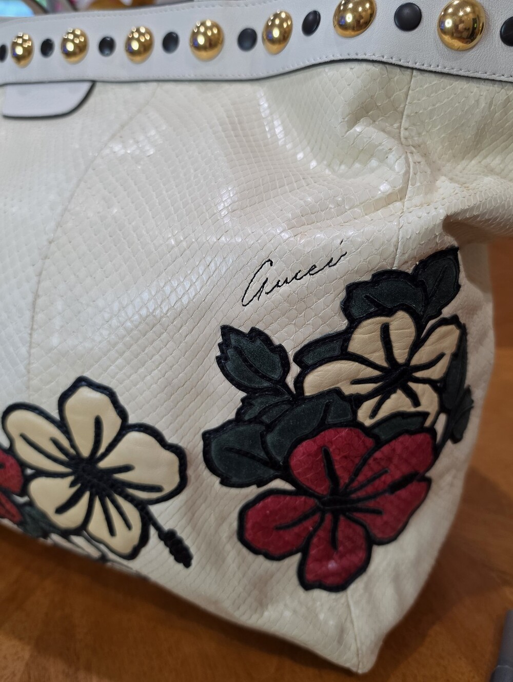 Gucci Tattoo Babouska Python XL Tote - Picture 2 of 16